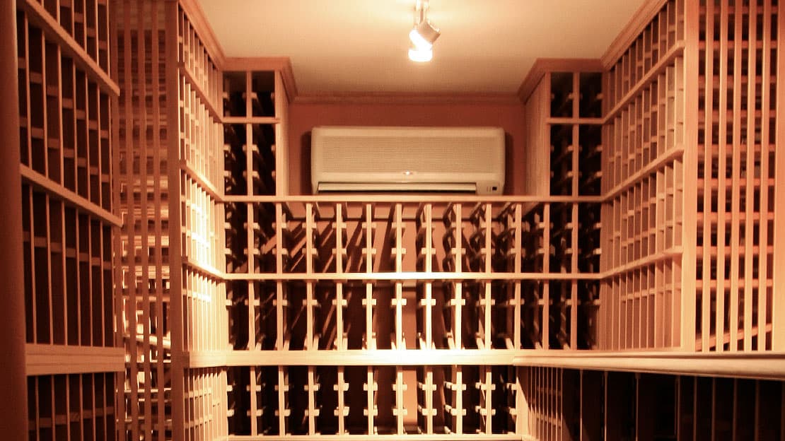 Wine Cellar Cooling Ductless Unit